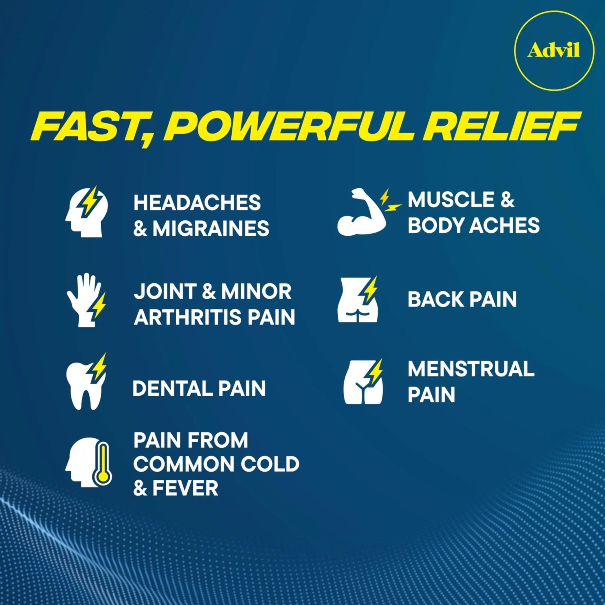 Advil Ibuprofen Coated Caplets Pain Reliever and Fever Reducer 200 Milligram 24Ct - dailyvitalstore