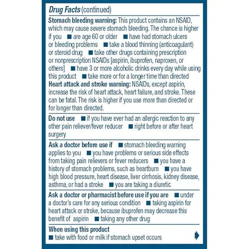 Advil Ibuprofen Coated Caplets Pain Reliever and Fever Reducer 200 Milligram 24Ct - dailyvitalstore