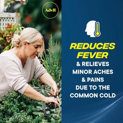 Advil Ibuprofen Coated Caplets Pain Reliever and Fever Reducer 200 Milligram 24Ct - dailyvitalstore