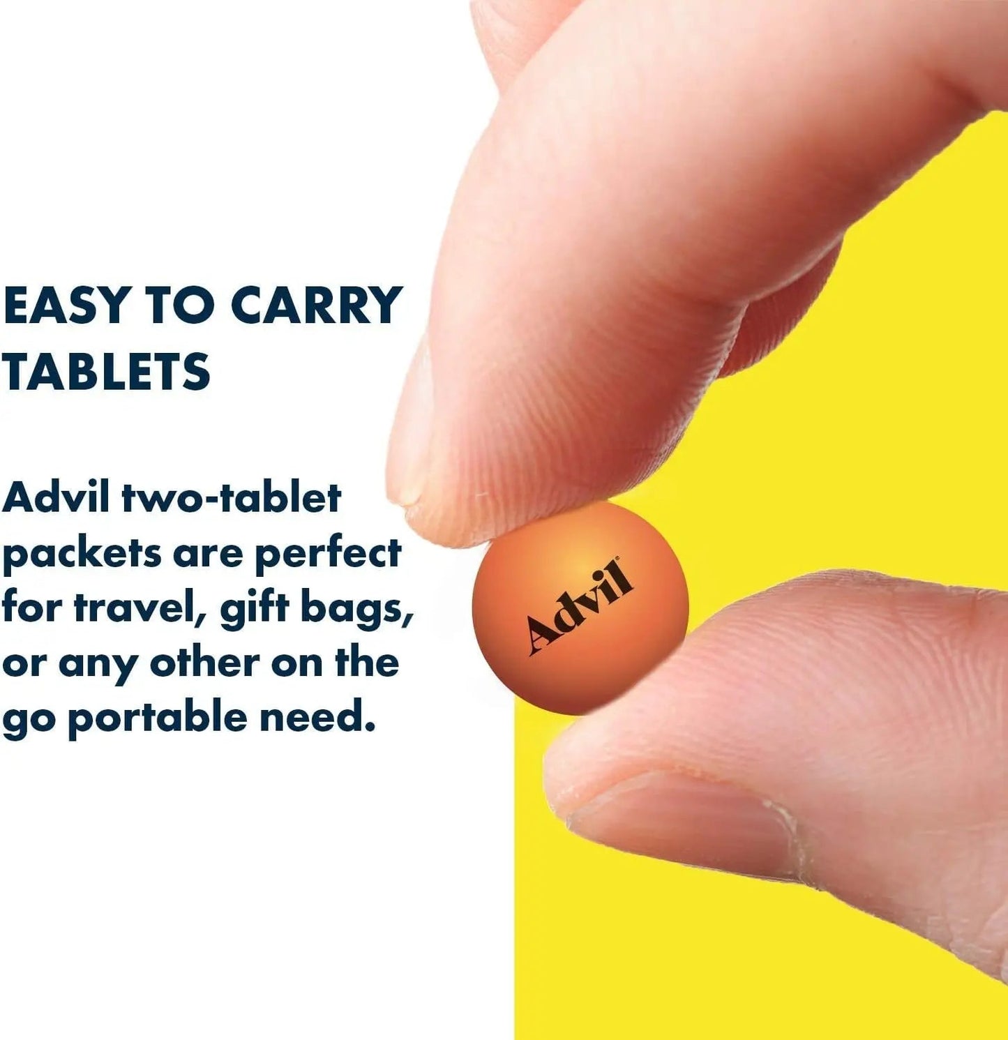 Advil Ibuprofen Tablets, 200 mg Pain Reliever/Fever Reducer (NSAID), 100 Tablets (50 Packets of 2 Tablets Each) - dailyvitalstore