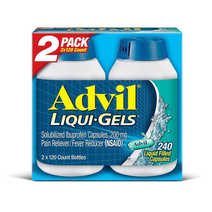 Advil Liqui-Gels (2pk, 120 Count) - dailyvitalstore