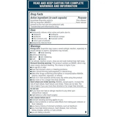 Advil Liqui-Gels Minis Pain Reliever and Fever Reducer, Pain Medicine for Adults with Ibuprofen 200mg for Pain Relief - 160 Liquid Filled Capsules - dailyvitalstore