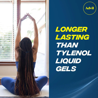 Advil Liqui-Gels minis Pain Reliever and Fever Reducer, Pain Medicine for Adults with Ibuprofen 200mg for Pain Relief - 200 Liquid Filled Capsules - dailyvitalstore