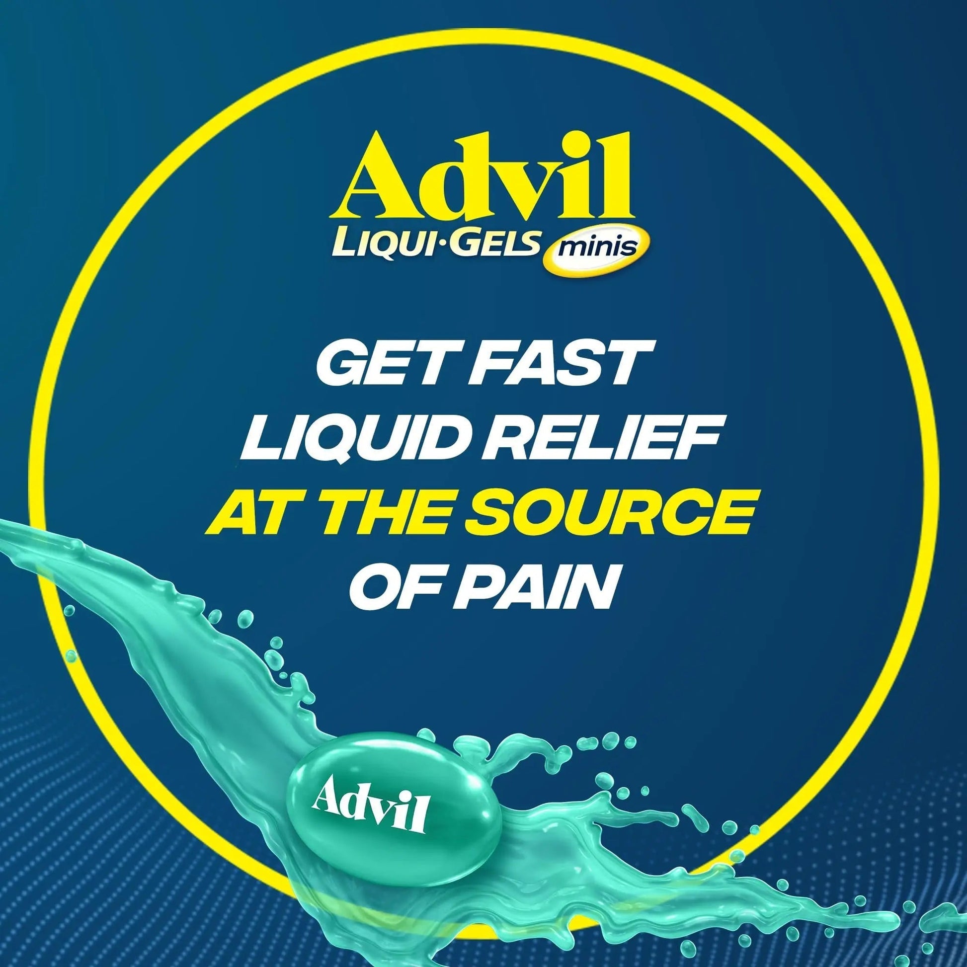 Advil Liqui-Gels minis Pain Reliever and Fever Reducer, Pain Medicine for Adults with Ibuprofen 200mg for Pain Relief - 50x2 Liquid Filled Capsules - dailyvitalstore