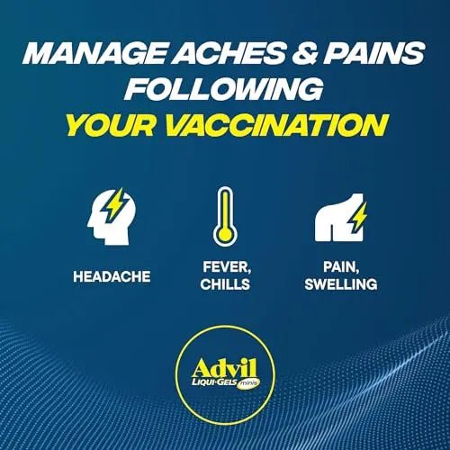 Advil Liqui-Gels Minis Pain Reliever and Fever Reducer, Pain Medicine for Adults with Ibuprofen 200mg for Pain Relief - 80 Liquid Filled Capsules - dailyvitalstore