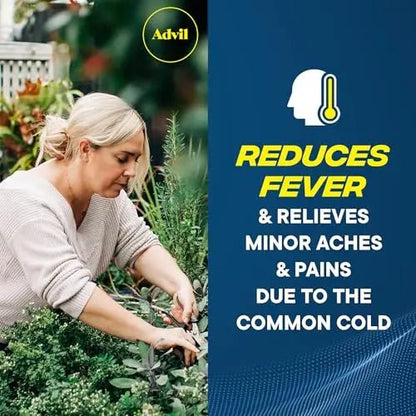 Advil Liqui-Gels Minis Pain Reliever and Fever Reducer, Pain Medicine for Adults with Ibuprofen 200mg for Pain Relief - 80 Liquid Filled Capsules - dailyvitalstore