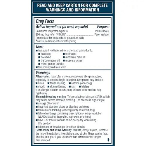 Advil Liqui-Gels Minis Pain Reliever and Fever Reducer, Pain Medicine for Adults with Ibuprofen 200mg for Pain Relief - 80 Liquid Filled Capsules - dailyvitalstore
