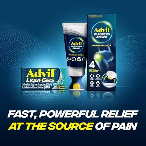 Advil Liqui-Gels Pain Reliever And Fever Reducer, Pain Medicine For Adults With Ibuprofen 200mg For Headache, Backache, Menstrual Pain And Joint Pain Relief - 40 Liquid Filled Capsules - dailyvitalstore