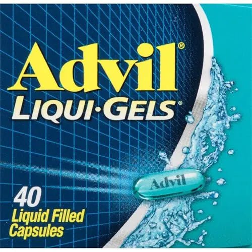 Advil Liqui-Gels Pain Reliever And Fever Reducer, Pain Medicine For Adults With Ibuprofen 200mg For Headache, Backache, Menstrual Pain And Joint Pain Relief - 40 Liquid Filled Capsules - dailyvitalstore