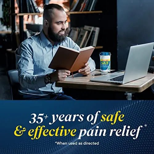 Advil Liqui-Gels Pain Reliever and Fever Reducer, Pain Medicine for Adults with Ibuprofen 200mg for Headache, Backache, Menstrual Pain and Joint Pain Relief - 50x2 Liquid Filled Capsules - dailyvitalstore