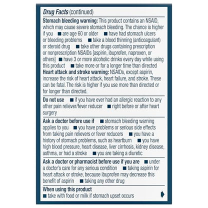 Advil Pain Reliever and Fever Reducer, Ibuprofen 200mg for Pain Relief - 24 Coated Tablets - dailyvitalstore