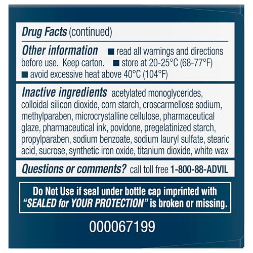 Advil Pain Reliever and Fever Reducer, Ibuprofen 200mg for Pain Relief - 24 Coated Tablets - dailyvitalstore