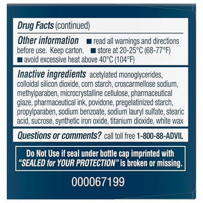 Advil Pain Reliever and Fever Reducer, Ibuprofen 200mg for Pain Relief - 24 Coated Tablets - dailyvitalstore