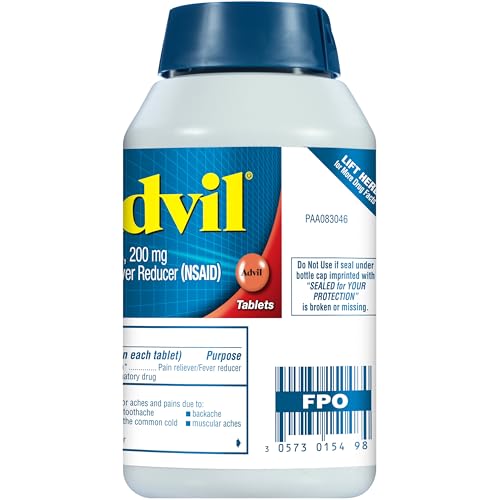 Advil Pain Reliever and Fever Reducer, Ibuprofen 200mg for Pain Relief - 300 Count, Advil PM Pain Reliever and Nighttime Sleep Aid, Ibuprofen for Pain Relief and Diphenhydramine Citrate - 2 Count - dailyvitalstore