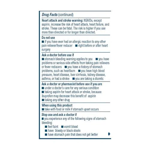 Advil Pain Reliever and Fever Reducer, Ibuprofen 200mg for Pain Relief - 50 Coated Tablets - dailyvitalstore