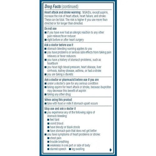 Advil Pain Reliever and Fever Reducer, Pain Relief Medicine with Ibuprofen 200mg for Headache, Backache, Menstrual Pain and Joint Pain Relief - 100 Coated Caplets - dailyvitalstore