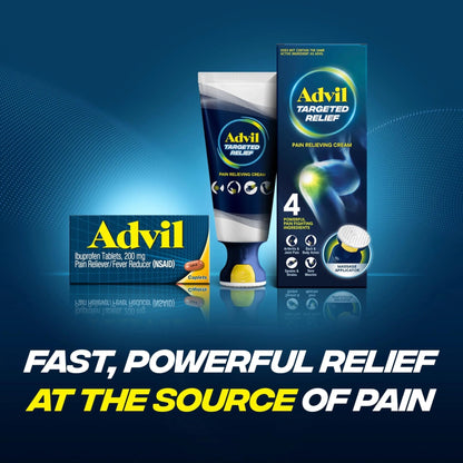 Advil Pain Reliever and Fever Reducer, Pain Relief Medicine with Ibuprofen 200mg for Headache, Backache, Menstrual Pain and Joint Pain Relief - 100 Coated Caplets - dailyvitalstore