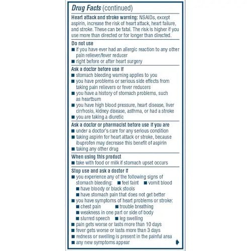 Advil Pain Reliever and Fever Reducer, Pain Relief Medicine with Ibuprofen 200mg for Headache, Backache, Menstrual Pain and Joint Pain Relief - 100 Coated Tablets - dailyvitalstore