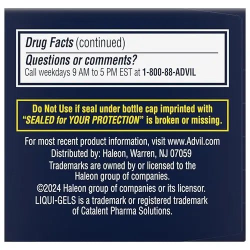 Advil PM Liqui-Gels Minis, 80 Liquid Filled Capsules - dailyvitalstore
