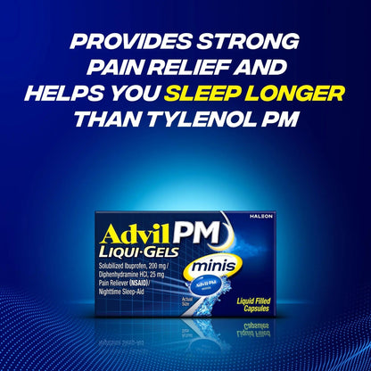 Advil PM Liqui-Gels Minis, 80 Liquid Filled Capsules - dailyvitalstore