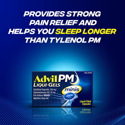 Advil PM Liqui-Gels Minis, 80 Liquid Filled Capsules - dailyvitalstore