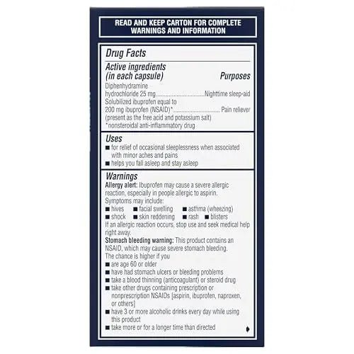 Advil PM Liqui-Gels Minis, 80 Liquid Filled Capsules - dailyvitalstore