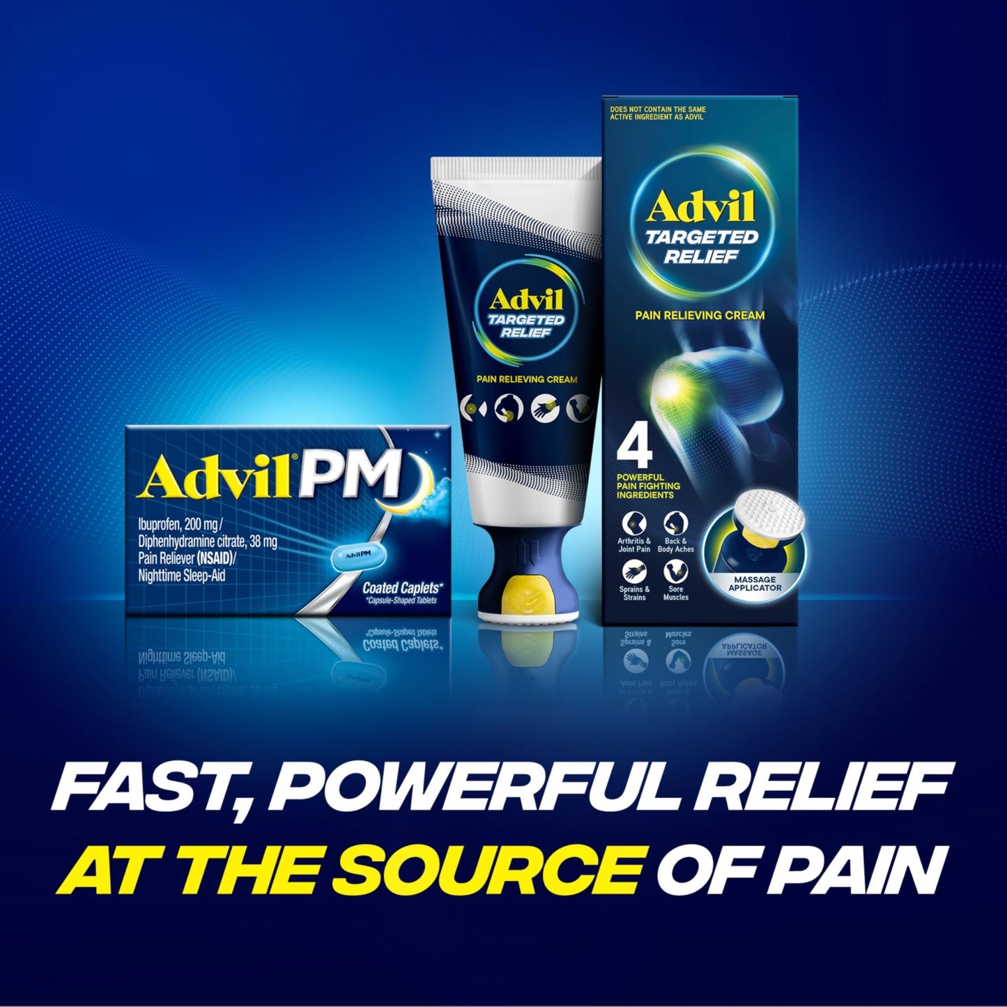 Advil PM Pain Reliever and Nighttime Sleep Aid, Ibuprofen for Pain Relief and Diphenhydramine Citrate for a Sleep Aid - 120 Coated Caplets and Pain Reliever and Fever Reducer, 10 Count Tablets - dailyvitalstore