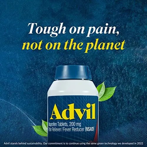 Advil PM Pain Reliever and Nighttime Sleep Aid, Pain Medicine with Ibuprofen for Pain Relief and Diphenhydramine Citrate for A Sleep Aid - 120 Coated Caplets (Pack of 2) - dailyvitalstore