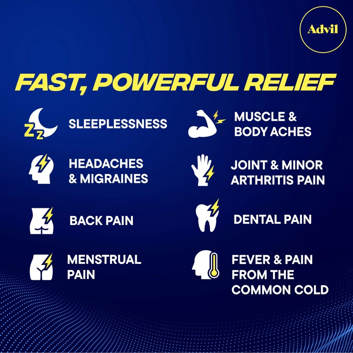 Advil PM Pain Reliever and Nighttime Sleep Aid, Pain Medicine with Ibuprofen for Pain Relief and Diphenhydramine Citrate for a Sleep Aid - 40 Coated Caplets - dailyvitalstore