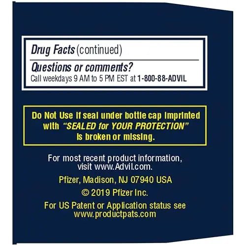 Advil PM Pain Reliever and Nighttime Sleep Aid, Pain Medicine with Ibuprofen for Pain Relief and Diphenhydramine Citrate for a Sleep Aid - 80 Coated Caplets - dailyvitalstore