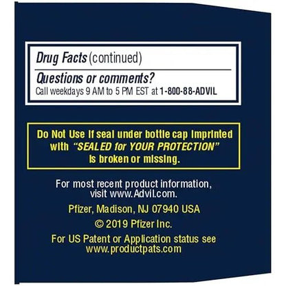 Advil PM Pain Reliever and Nighttime Sleep Aid, Pain Medicine with Ibuprofen for Pain Relief and Diphenhydramine Citrate for a Sleep Aid - 80 Coated Caplets - dailyvitalstore