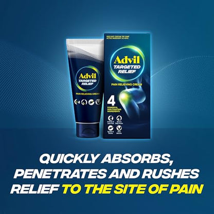 Advil Targeted Relief Pain Relieving Cream, Up to 8 Hours of Powerful Relief of Minor Arthritis Pain, Joint Pain, Lower Back Pain and Muscle Pain - 2.3 oz - dailyvitalstore
