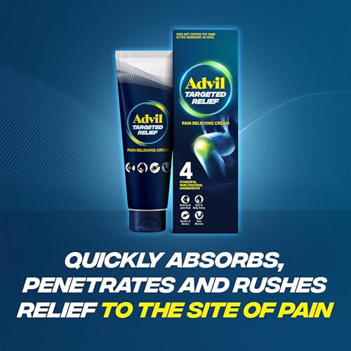 Advil Targeted Relief Pain Relieving Cream, Up to 8 Hours of Powerful Relief of Minor Arthritis Pain, Joint Pain, Lower Back Pain and Muscle Pain - 4 oz - dailyvitalstore