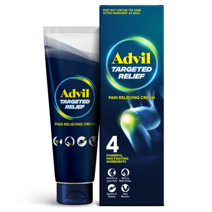 Advil Targeted Relief Pain Relieving Cream, Up to 8 Hours of Powerful Relief of Minor Arthritis Pain, Joint Pain, Lower Back Pain and Muscle Pain - 4 oz - dailyvitalstore