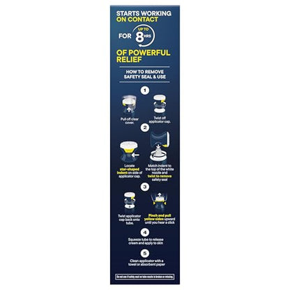 Advil Targeted Relief Pain Relieving Cream with Massage Applicator, Up to 8 Hours of Powerful Relief of Minor Arthritis Pain, Joint Pain, Lower Back Pain and Muscle Pain, 2.5 oz - dailyvitalstore