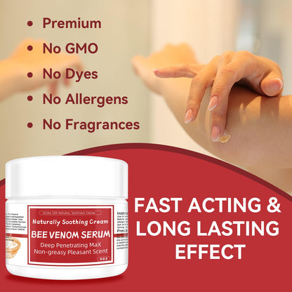 AEROMAXX Bee Venom Muscle & Joint Cream, 10X Ultra Strength Care Ointment, Natural Organic Formula, for Shoulder, Back, Neck, Hands, Knuckles, Elbows, Feet, Leg, Knees, Ankle, Adults, Seniors - dailyvitalstore