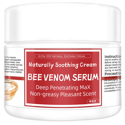 AEROMAXX Bee Venom Muscle & Joint Cream, 10X Ultra Strength Care Ointment, Natural Organic Formula, for Shoulder, Back, Neck, Hands, Knuckles, Elbows, Feet, Leg, Knees, Ankle, Adults, Seniors - dailyvitalstore