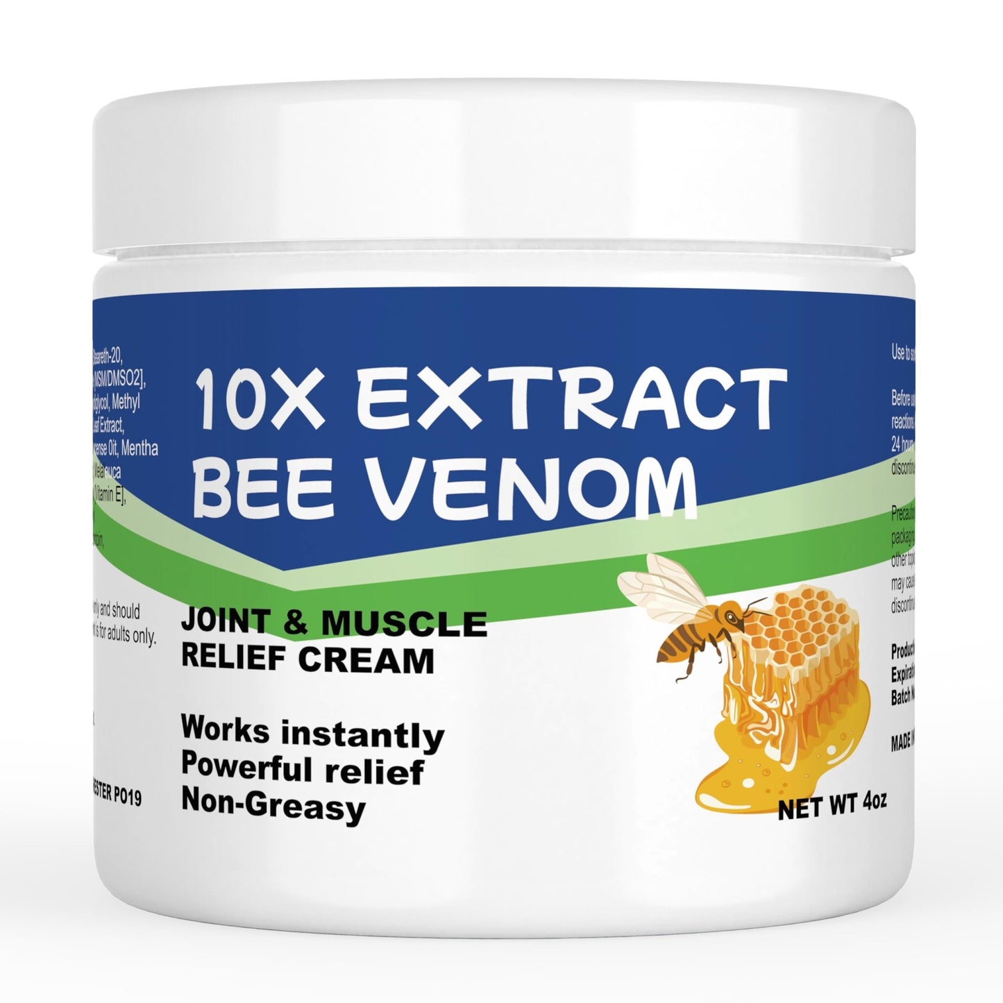 AEROMAXX Zealand Bee Venom Serum Treat Cream, Professional for Joint, Muscle, Bone, 24h Fast Release, Effective Soothing for Back, Neck, Hand, Foot, Knee, Muscle, Shoulder, Hip, Nerve, Vitamin B6 - dailyvitalstore