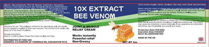 AEROMAXX Zealand Bee Venom Serum Treat Cream, Professional for Joint, Muscle, Bone, 24h Fast Release, Effective Soothing for Back, Neck, Hand, Foot, Knee, Muscle, Shoulder, Hip, Nerve, Vitamin B6 - dailyvitalstore