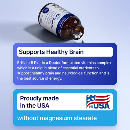AgeImmune Vitamin B Complex with Vitamin D3 B12 B6 Magnesium Bisglycinate and Folate as Methylfolate - Doctor Formulated Methylated B Complex Supplement - dailyvitalstore