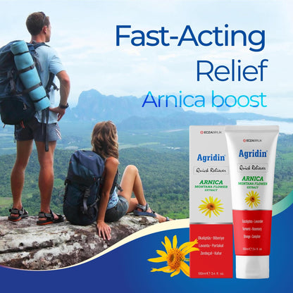 Agridin Arnica Pain Relief Cream for Joint & Muscle – Extra Strength Fast-Acting Formula – Targets Back, Knee, Neck, Hand, Foot Aches – Natural Massage Cream for Inflammation & Bruises - dailyvitalstore