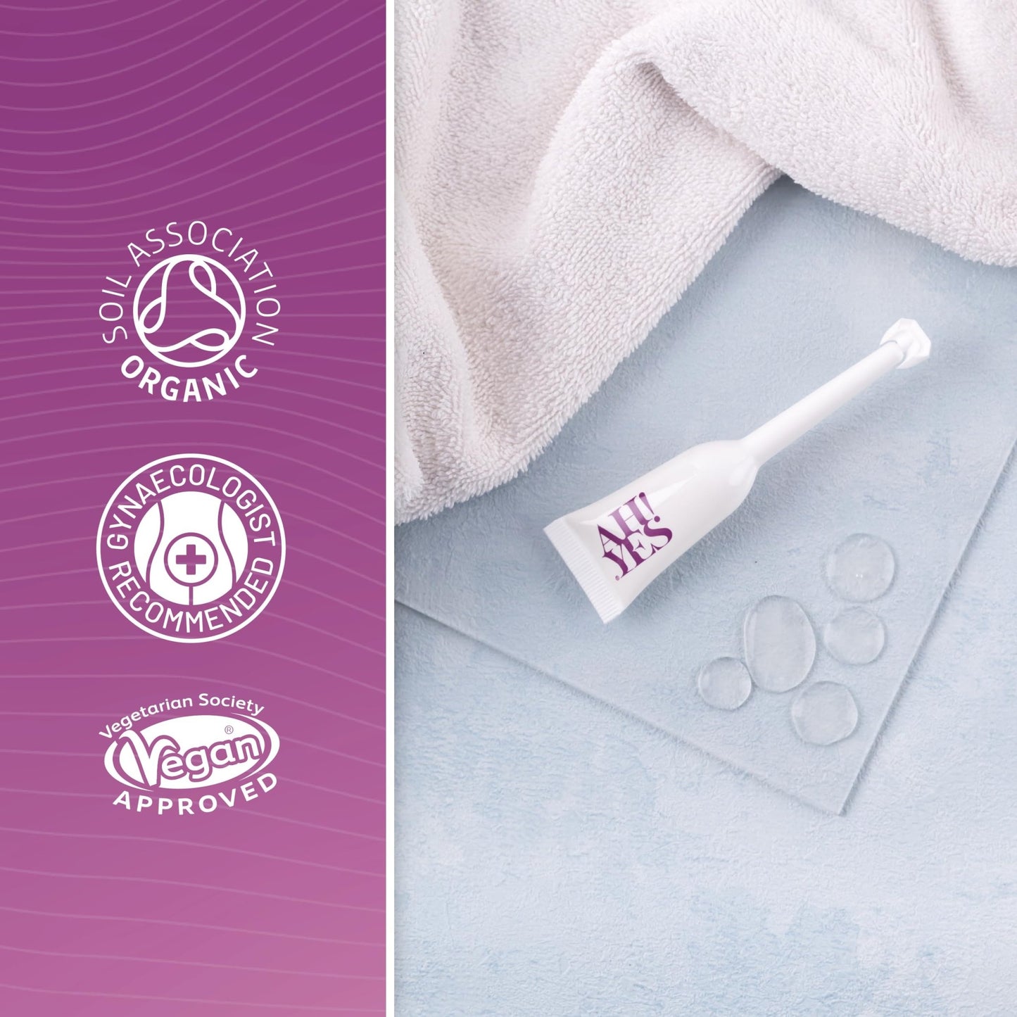 AH! YES® Long Lasting Vaginal Moisturizer for Vaginal Dryness, Water Based & Estrogen-Free, 6 Pre-Filled Applicators - dailyvitalstore