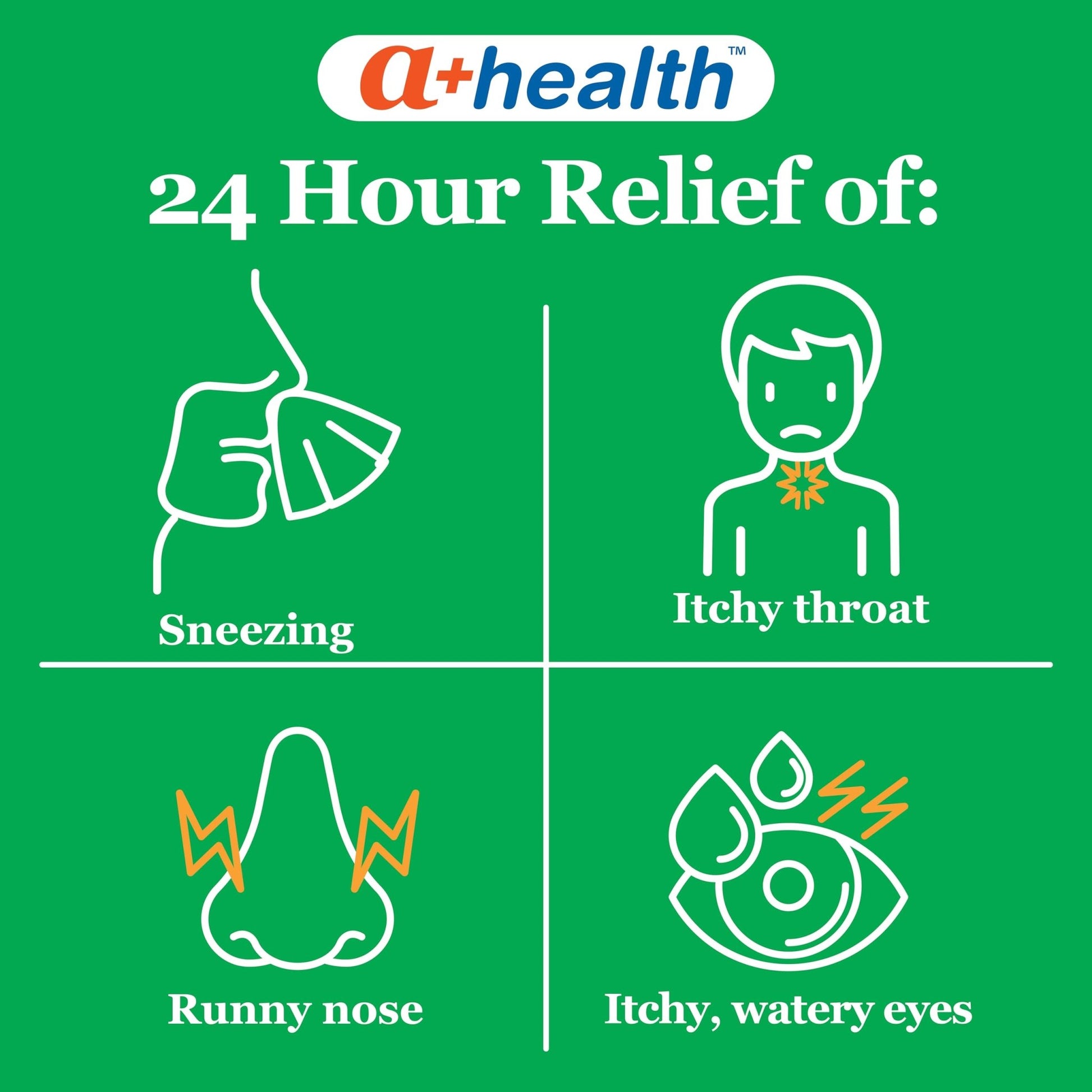 A+Health Cetirizine HCl 10mg Tablets, 24 Hour Allergy, Antihistamine, Indoor & Outdoor Allergies, Relief from Sneezing, Itchy Throat, Watery Eyes, 400 Count - dailyvitalstore