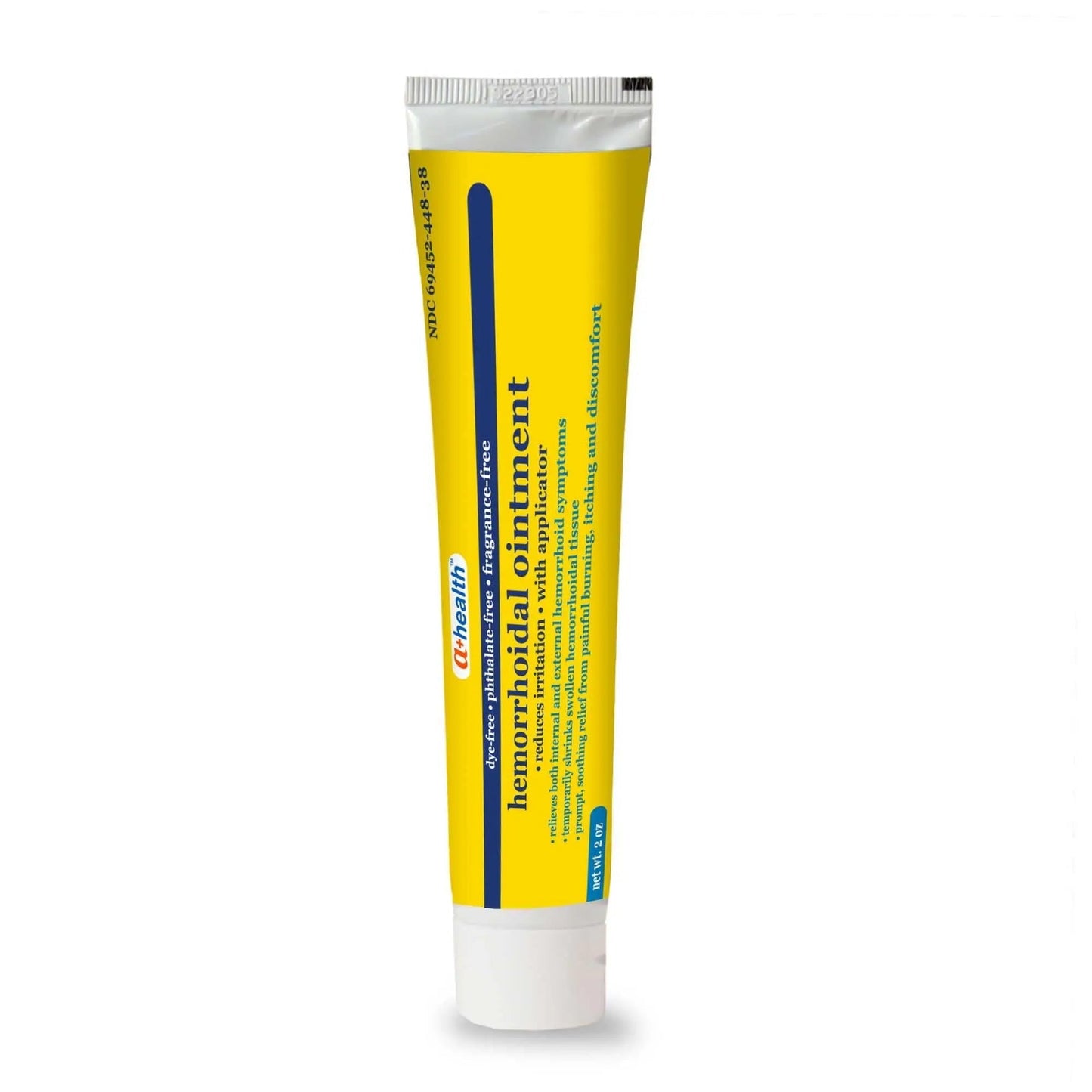 A+Health Hemorrhoid Treatment, Hemorrhoidal Ointment Relieves Symptoms of Burning, Itching, Discomfort, 2 Ounce Tube with Applicator, Reduces Irritation and Pain Relief - dailyvitalstore