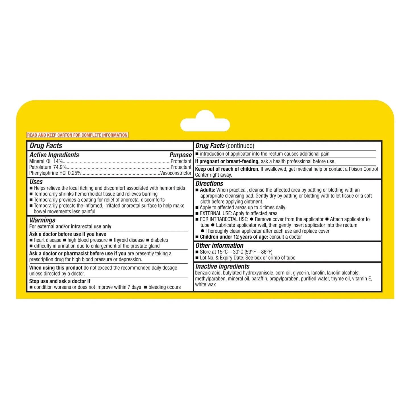 A+Health Hemorrhoid Treatment, Hemorrhoidal Ointment Relieves Symptoms of Burning, Itching, Discomfort, 2 Ounce Tube with Applicator, Reduces Irritation and Pain Relief - dailyvitalstore