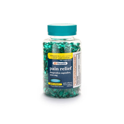 A+Health Ibuprofen 200 Mg Softgels, Pain Reliever/Fever Reducer (NSAID), 300 Count - dailyvitalstore
