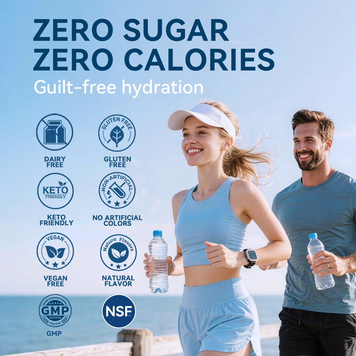 Aibiodi Electrolytes Powder Packets - Sugar Free & Zero Calorie Liquid Daily IV Drink Mix - Instant Hydration & Energy Supplement with 6 Electrolytes and 5 Vitamins - dailyvitalstore