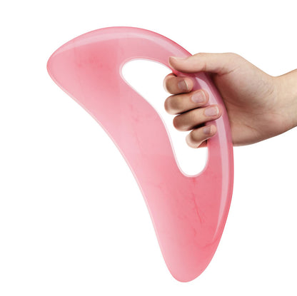 AICNLY Large Gua Sha Massage Tool, Lymphatic Drainage Massager, Muscle Scraping Massage Tools, Body Sculpting Anti Cellulite Tools for Man and Women (Pink) - dailyvitalstore