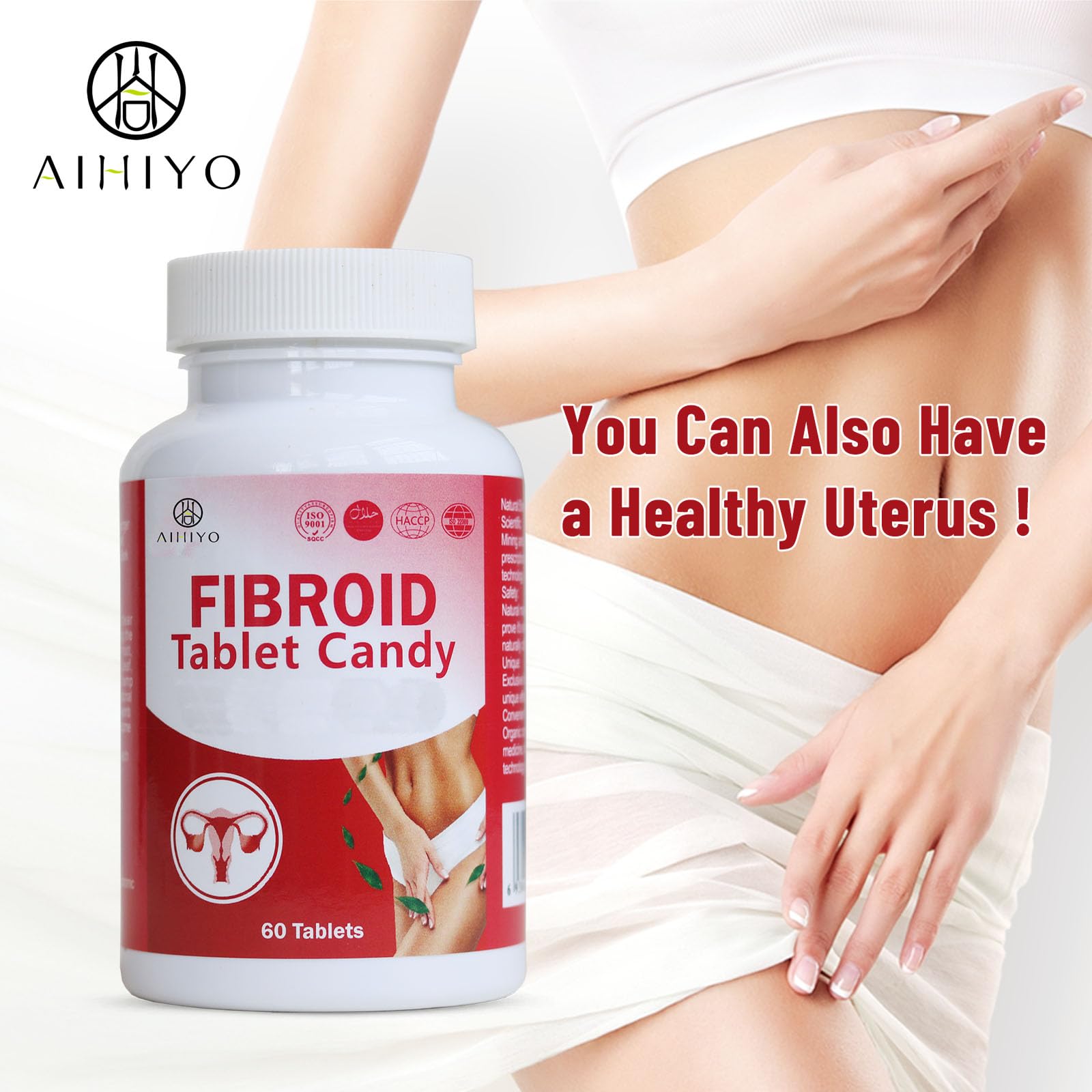 AIHIYO Herbal Tablets for Women's Wellness, 1000mg Pill Supplement, Supports Menstrual Comfort & Hormonal Balance, 60 Tablets - dailyvitalstore