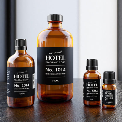 AirScent Hotel Diffuser Oil No. 1014 - The Iconic 5-Star Hotel Coastal Blend - Lemon Bergamot Sea Breeze - Fragrance Oil for Ultrasonic and Waterless Diffusers and Crafting - 500 mL - dailyvitalstore